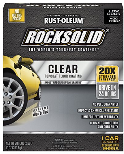 RockSolid Garage TopCoat Clear, High Gloss, 1 Car Kit