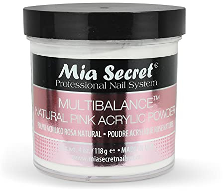 Mia Secret Acrylic Powder Multi Balance Natural Pink - 4 Oz