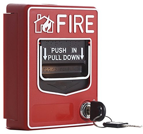 UHPPOTE Punto di chiamata manuale doppio convenzionale di azione della stazione di allarme antincendio di emergenza cablata 9-28VDC