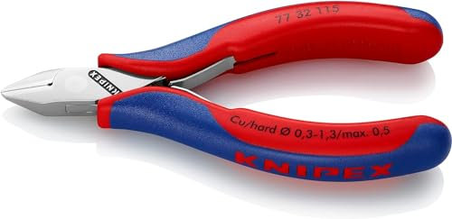 Knipex Pince coupante de côté pour l'électronique avec gaines bi-matière 115 mm 77 32 115