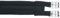 Kerbl Sattelgurt, Gepolstert, Rollenschnallen, Baumwollgurt, Schwarz 100-140cm