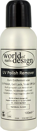 World of Nails-Design UV Polish Remover, Soak Off Gel Entferner, 100 ml