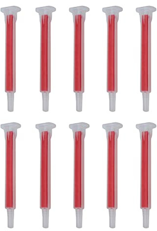 Miko® Mischerdüsen, 1:1 Mischdüse, 10er Pack, Mischerspitzen, Mixtülle, Kunststoffkleber, Mischertülle für 2K-Kleber, Klebstoffdüse, sauberes Auftragen von Klebstoffen
