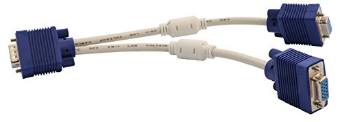 Connectland Câble VGA 15 cm Multicolore - VGA Male à Female - 15 Pins - 25 MHz - 1 an de garantie - Pour ordinateur et écran PC