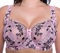 Gemm Ladies Pink & Black Embroidered Large Bosom Lace Underwired Firm Bra Plus Size Cup (34 G)