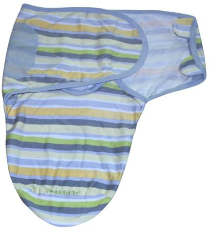 Lampiphant® + Summer Infant Original SwaddleMe® Pucksack, Bulk ohne OVP. S/M. Streifen mehrfarbig | Original SwaddleMe Pucksack, inkl. wertvollem deutschen Puck-Ratgeber: Hilfe bei Schreibabys, für einen erholsamen Schlaf