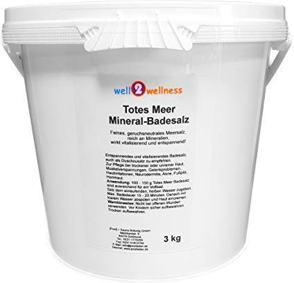 Döda havet mineral badsalt/bastusalt grovt 3,0 kg – 100 % naturligt rent från Döda havet