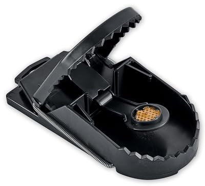 SWISSINNO Trappola per Ratti SuperCat – Tagliola a scatto robusta e riutilizzabile con esca arachidi – Extra forte interno esterno – Igienica pronta all’uso - 1 Trappola