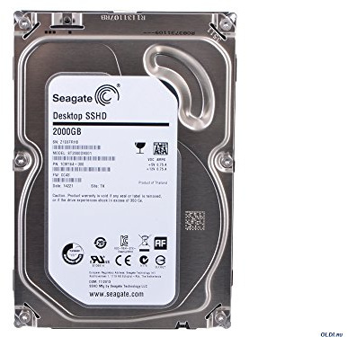 Seagate Desktop SSHD 2TB, interne Hybrid-Festplatte; 3,5, 7200rpm; 64MB Cache, SATA III - ST2000DX001