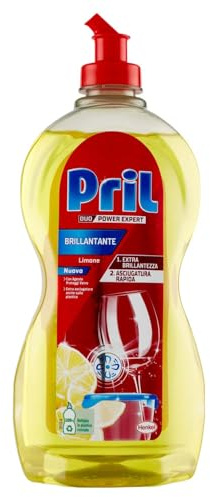 Pril Brillantante+ Brillante per Lavastoviglie, Limone & Lime, 500 ml, 1 pezzo