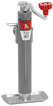 Bulldog 1781010117 Universal-Wagenheber mit Fußplatte, 25,4 cm, Topwind Reise-Anschweißgelenk, mit Fußplatte, 2,3 kg Hubkapazität, Grau