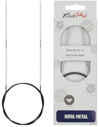 KnitPro - KnitPro Nova (100 cm x 2,25 mm) fasta rundstickor - 1 enhet
