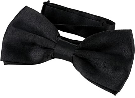 DonDon Schwarze Fliege bzw. Schleife mit Haken - bereits gebunden und verstellbar