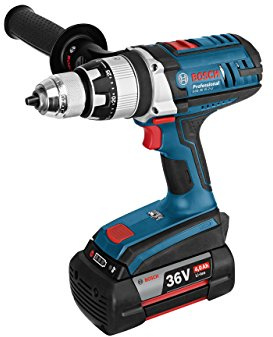 Bosch Professional Perceuse à percussion sans-fil GSB 36 VE-Li 2x4, 0 Ah L-Boxx 06019C1100, Bleu