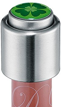 Cilio 0000205336 Weinverschluß Kleeblatt, Edelstahl, silber, 4,4 x 4,4 x 4,4 cm