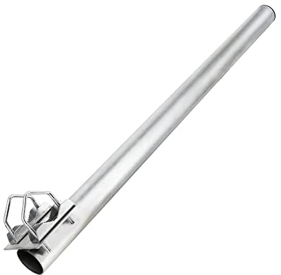 SkyRevolt Balkon-Halter 80cm Ø 60mm Stahl Mast Geländer-Halterung für Satelliten-Schüssel SAT-Antenne Satelliten-Anlage Sat-Spiegel Ausleger - auch nutzbar als Mastaufsatz Mast-Verlängerung