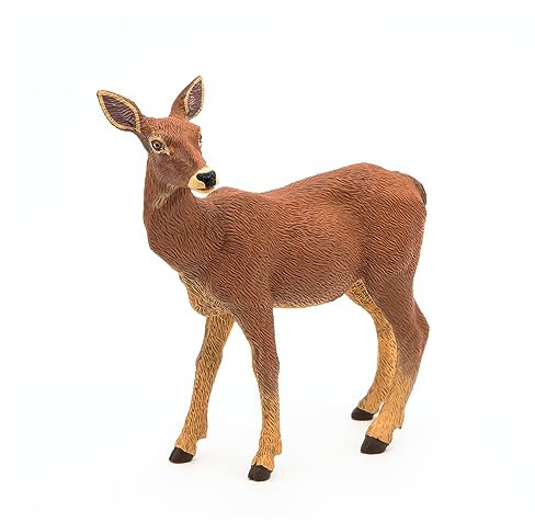 PAPO -Dipinta a mano- figurina-Fauna Selvatica -Daino Femmina-53014-Collezione -Adatto a bambini e bambine - A partire dai 3 anni di età
