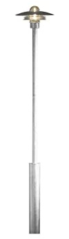 Konstsmide Modena Mastleuchte B: 40 cm T: 40 cm H: 237 cm, 1 x 60 W, IP44 galvanisiert/verzinkt 7336-320