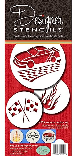 Racecar Cookie Stencil Set by Designer Stencils