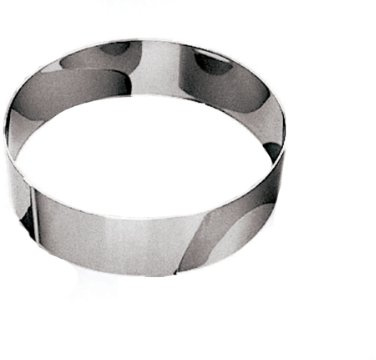 Gobel - Cercle de pâtisserie entremets inox - Ø28 cm h6 cm - 10/10ème | Fabriqué en France ; inox épais 10/10ème, idéal entremets, vacherins et mousses ; démoulage facile, ne se déforme pas