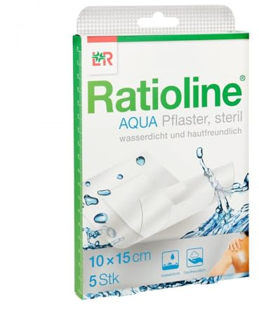 Ratioline Aqua Pflaster steril 10 x 15 cm, 5 St. Pflaster