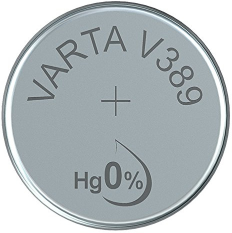 Varta 14501389 V389 Pile Bouton à oxyde d'argent Argenté