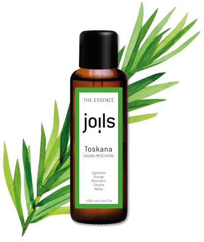 JOILS® Saunaaufguss TOSKANA, 50ml, 100% naturreines Öl für Ihre Sauna, ätherisches BIO-Saunaöl vom Familienbetrieb aus dem Schwarzwald