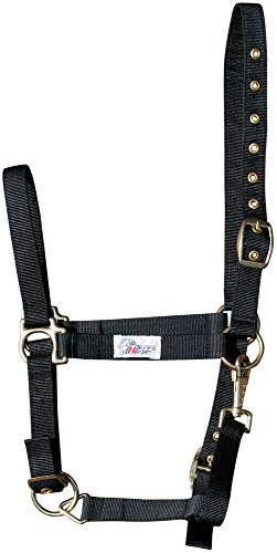 Harry's Horse Halster 3X verstelbaar, Farbe:schwarz, Größe:cob