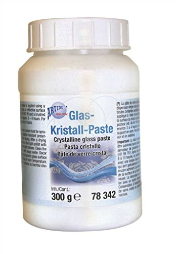 CREARTEC Glaskristall Paste - mit kleinen glasartigen Partikeln - zum Inszenieren einer realistischen Schneewelt - 300g - Made in Germany