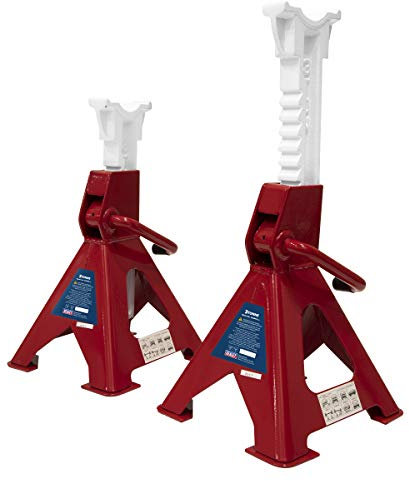Sealey Vs2003 Axle Stands 3Tonne Capacity Per Stand 6Tonne Per Pair Ratchet Type