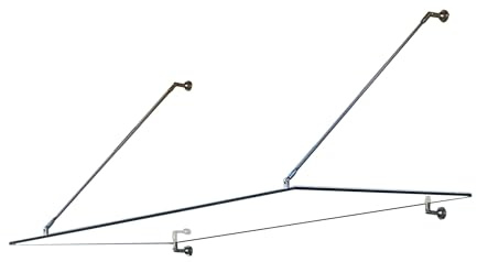 Home Deluxe - Glasvordach Klarglas - Maße: 150 x 90 cm - Verbundsicherheitsglas (VSG) - Verschiedene Größen - V2A rostfreies Edelstahlzubehör