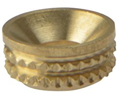 Screw Cup Sockets Solid Brass Polished No. 8 Bag 100