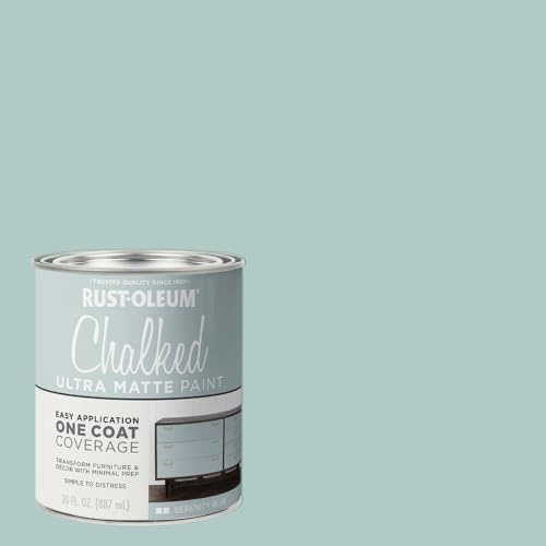 Rust-oleum 285139 Chalked Ultra Matte Paint, Serenity Blue, 30 Oz