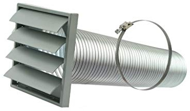 Manrose Cooker Hood Ventilation kit, 100mm Diameter, Kitchen ducting