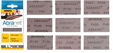 Mirka 10 Stück. 2 3/4-Zoll von 12,7 cm P80 Abranet Blatt, 9A-149-APRP