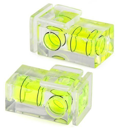 Accessotech Hot Shoe Two Axis Double Bubble Spirit Level Mount For Camera SLR DSLR Canon