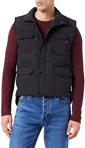 VELILLA 108; Chaleco acolchado multibolsillos; Color Negro; Talla 3XL