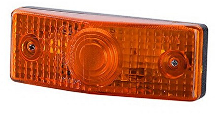 BUL BARS 1 x Orange Begrenzungsleuchte Seitenleuchte 12V 24V mit E-Prüfzeichen Positionsleuchte Umrissleuchte Anhänger Wohnwagen LKW PKW Leuchte Licht Birne
