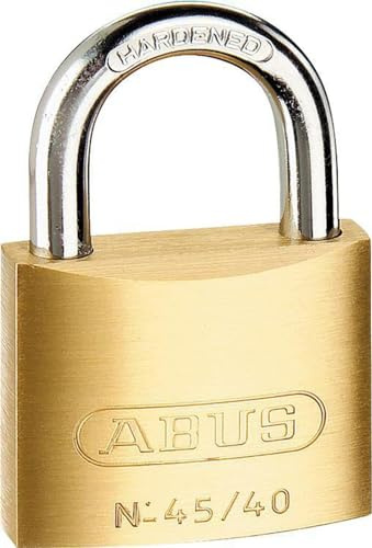 ABUS Vorhängeschloss 45/20 aus Messing - 3er Set - für Spinde, Werkzeugkisten, Koffer - 11820 - ABUS-Sicherheitslevel 2 - Messingfarben