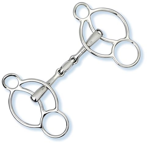Stübben Gebiss 2281 3-Ring-Trense Easy Control - 11,5 cm - 12 mm - Edelstahl