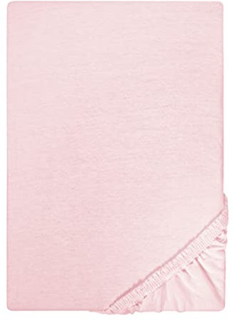 biberna Jersey-Spannbetttuch 0077155 Rose 1x 90x190 cm - 100x200 cm