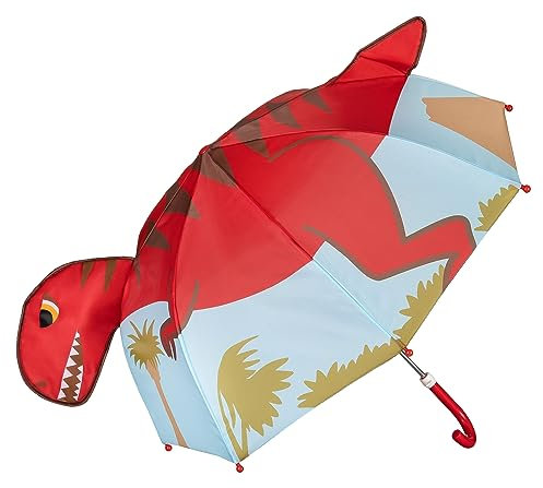 VON LILIENFELD Regenschirm Kinderschirm Kinderregenschirm Dinosaurier T-Rex Kids Junge Mädchen bis ca. 8 Jahre