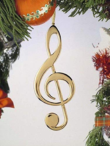 Broadway Gifts Decorazione natalizia a forma di chiave di violino, 12,7 cm