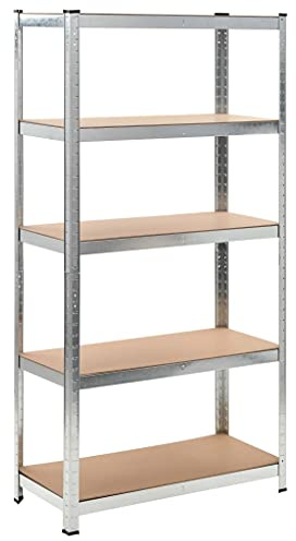 vidaXL Regal Lagerregal Steckregal Metallregal Kellerregal Werkstattregal Werkbank Schwerlastregal