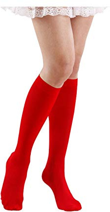 WIDMANN Chaussettes Longues Rouges 53 cm Adulte - Rouge - Taille Unique