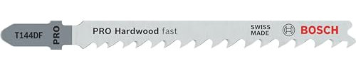 Bosch 25x PRO Hardwood fast T144DF Stichsägeblatt (für Hartholz, Grobspanplatte, Länge 100 mm, Professional Zubehör Stichsäge)