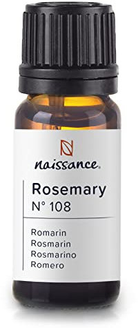 Naissance Rosmarinöl (Nr. 108) - 10ml - 100% Naturreines Rosmarin Ätherisches Öl für Naturkosmetik - Haare Wachstum, Aromatherapie, Duftlampe - Duftöl für Aroma Diffuser