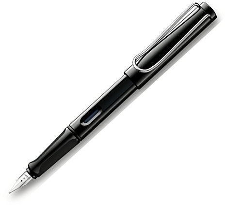 LAMY Safari Black Fountain Pen with Broad Nib