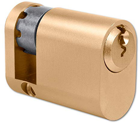 EVVA A5 OHZ Half Oval Cylinder KD - 46mm (37-9) PB
