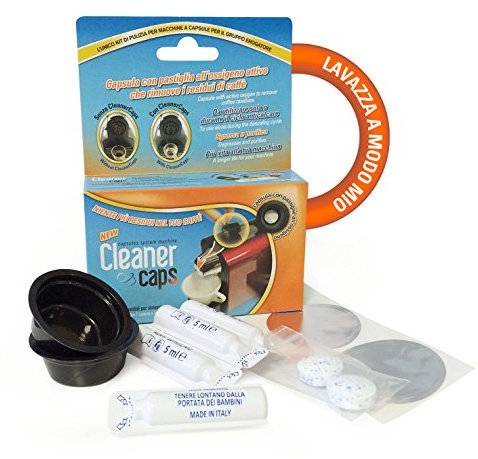 Kit Pulizia Completa Macchina Caffè - 4 fiale Decalcificante Macchina Caffè e 2 Capsule Detergenti - Compatibile con Lavazza a Modo Mio - Capsule Igienizzanti per Pulizia Interna - Pulizia Automatica